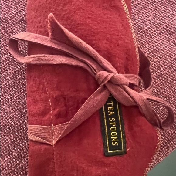 Vintage Brass and Rosewood S Thialand Teaspoons and Wrap - Picture 4 of 4